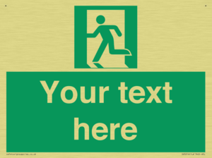 Custom Emergency Exit Left Sign